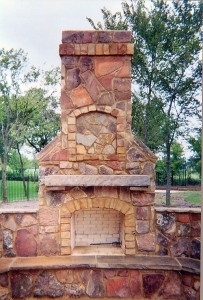 Outdoor Fireplaces & Fire Pits | DFW | McFall Masonry - outdoor-fireplace2-203x300